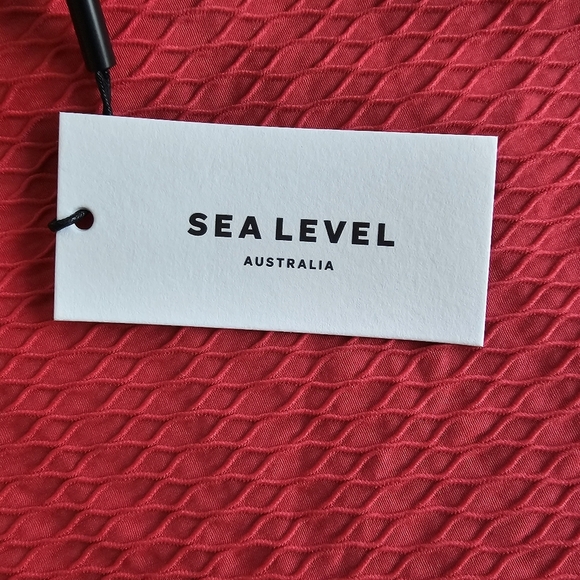 Sea Level Australia Women's Red ladder-stitched One-Piece Swimsuit Size  12 - Picture 12 of 13